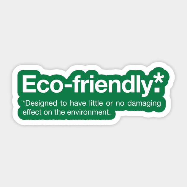 Eco-friendly Definition, Environment and Sustainability Sticker by Positive Lifestyle Online